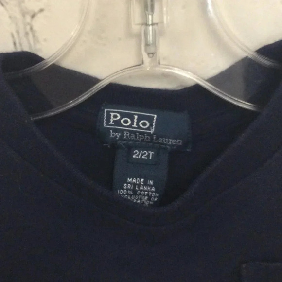 2/2T Polo Ralph Lauren Navy Blue Boys Tee - Picture 4 of 5